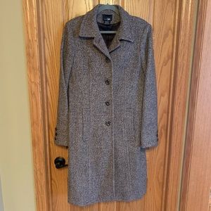 East 5th Wool Blend long button down coat Medium Tall